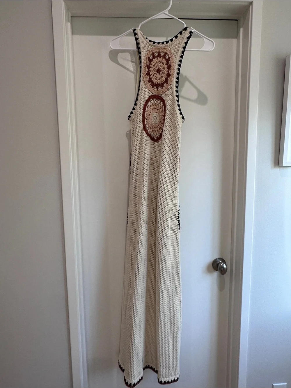 Jonathan Simkhai Cream Crochet Maxi Dress - Picture 2 of 6